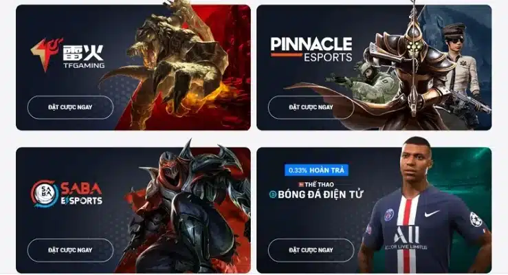 Trang cá cược Esport uy tín